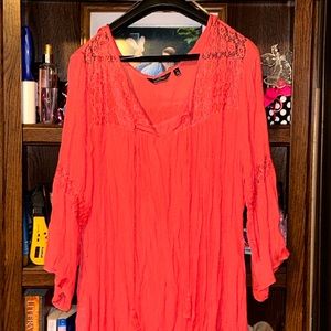 Coral Swim Suit Cover Up